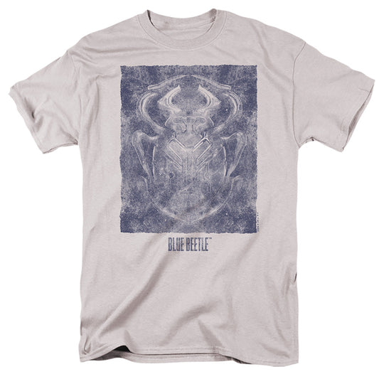 Blue Beetle (2023) Relic Beetle Mens T Shirt Silver Officially Licensed