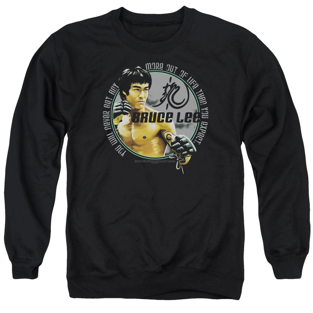 Bruce Lee Expectations Mens Crewneck Sweatshirt Black Officially Licensed