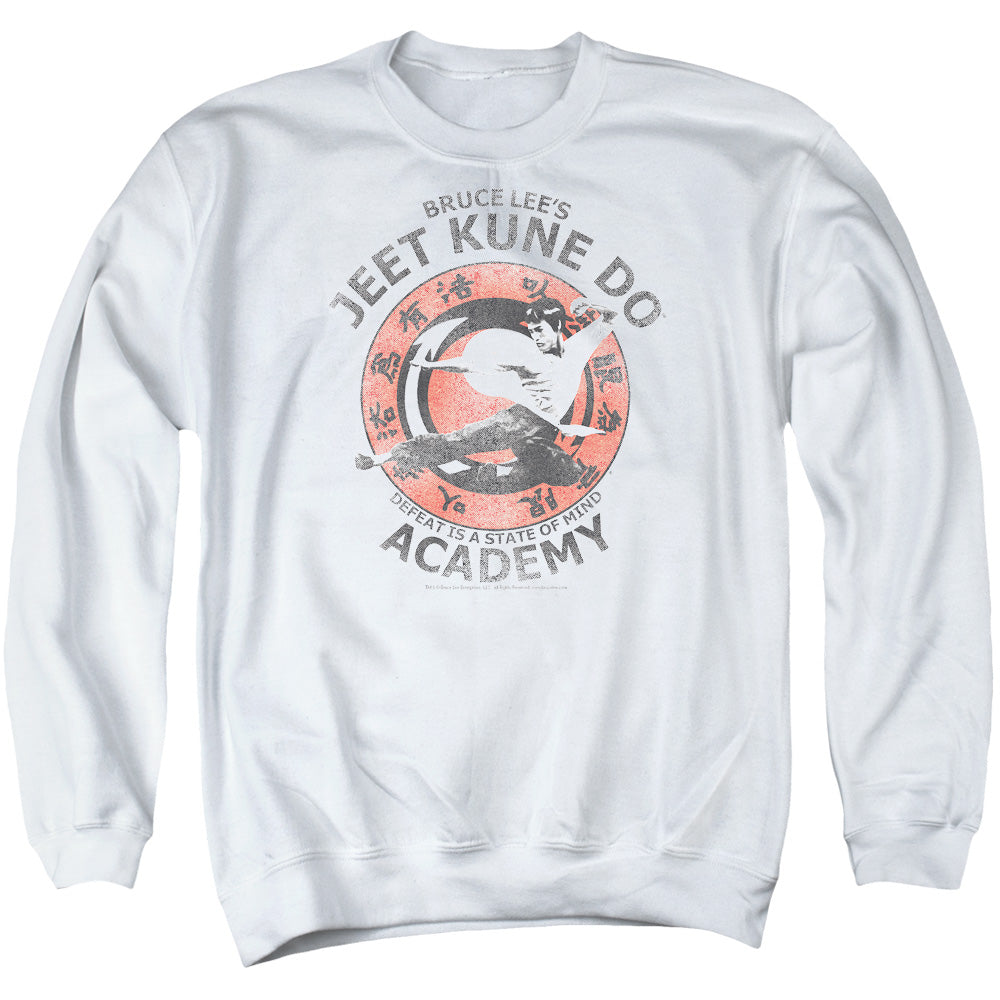 Bruce Lee Jeet Kune Mens Crewneck Sweatshirt White Officially Licensed