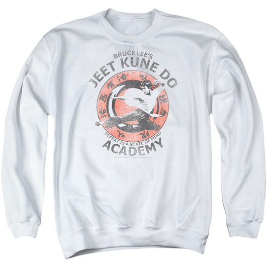 Bruce Lee Jeet Kune Mens Crewneck Sweatshirt White Officially Licensed