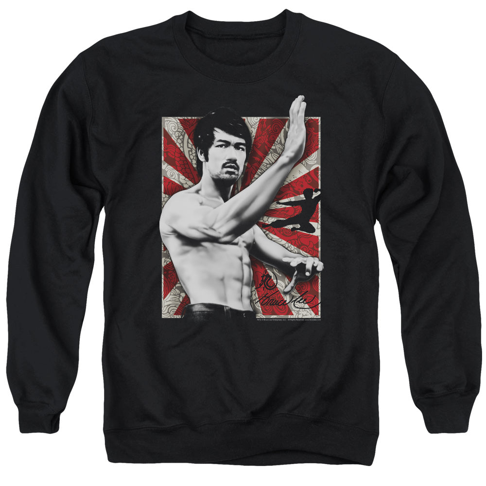 Bruce Lee Concentrate Mens Crewneck Sweatshirt Black Officially Licensed