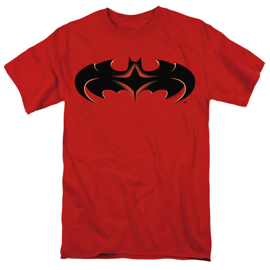 Batman Symbols Together Mens T Shirt Red Officially Licensed