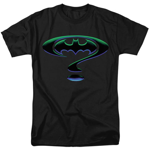 Batman Forever Question Mark Logo Mens T Shirt Black Officially Licensed