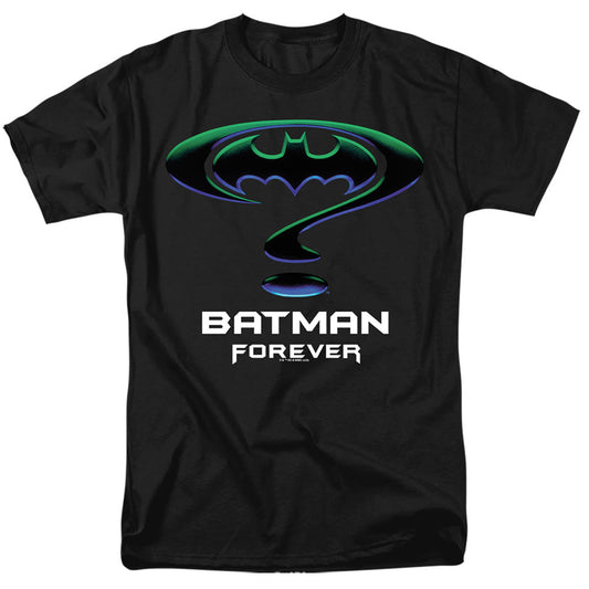 Batman Forever Logo With Title Mens T Shirt Black Officially Licensed