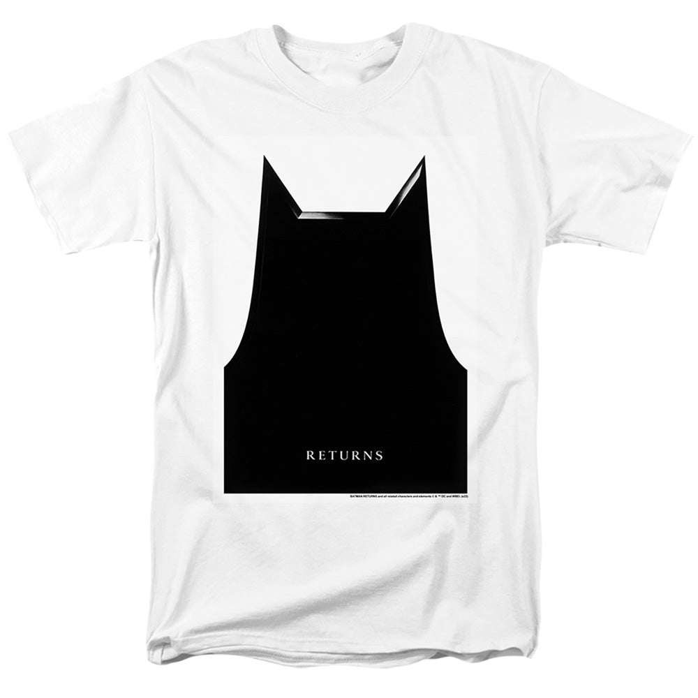 Batman Returns Bat Ears Poster Mens T Shirt White Officially Licensed