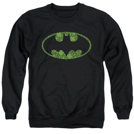 Batman St. Patrick'S Day Shamrock Logo Mens Crewneck Sweatshirt Black