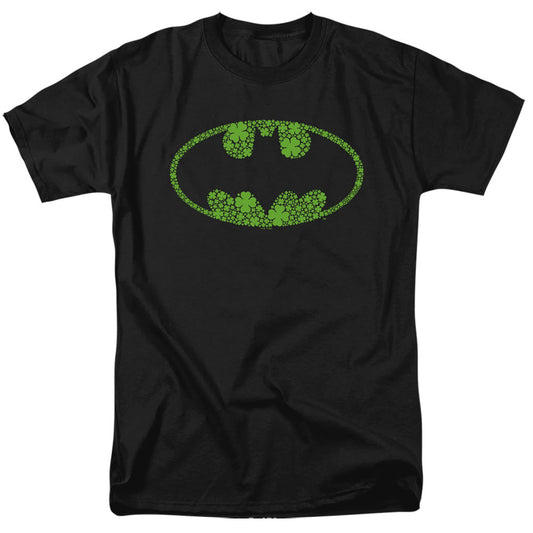 Batman St. Patrick'S Day Shamrock Logo Mens T Shirt Black Officially Licensed