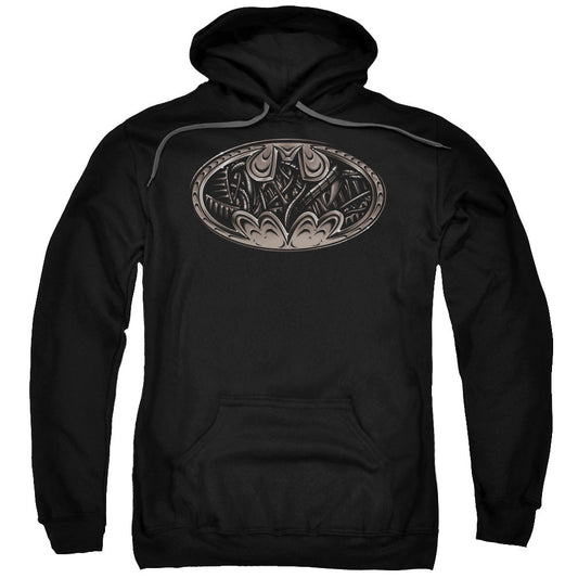 Batman Bio Mech Bat Shield Mens Hoodie Black Officially Licensed