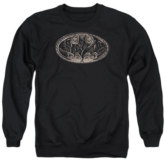 Batman Bio Mech Bat Shield Mens Crewneck Sweatshirt Black