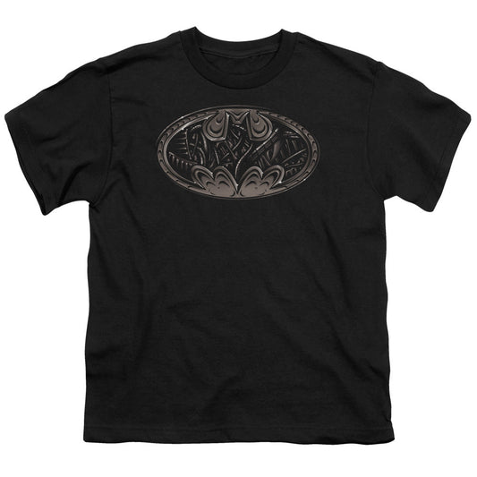 Batman Bio Mech Bat Shield Kids Youth T Shirt Black Officially Licensed