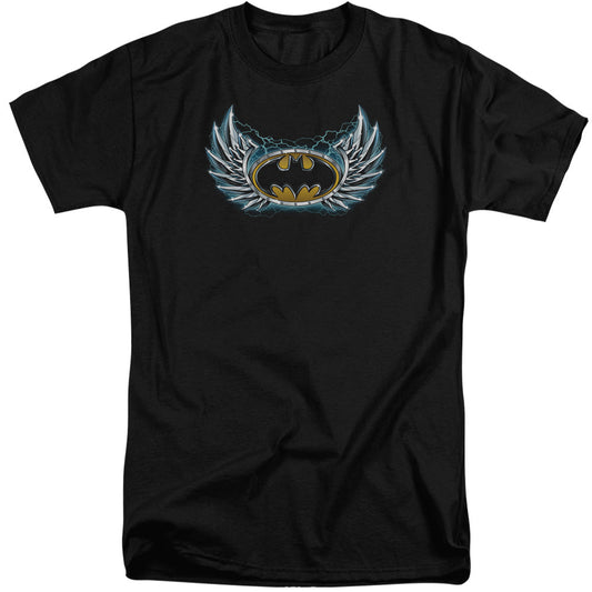 Batman Steel Wings Logo Mens Tall T Shirt Black Officially Licensed