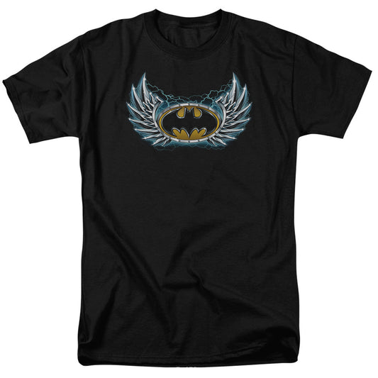 Batman Steel Wings Logo Mens T Shirt Black Officially Licensed