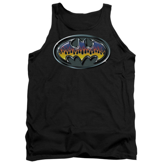 Batman Hot Rod Shield Mens Tank Top Shirt Black Officially Licensed