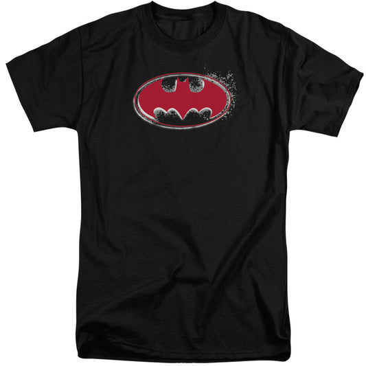 Batman Hardcore Noir Bat Logo Mens Tall T Shirt Black Officially Licensed