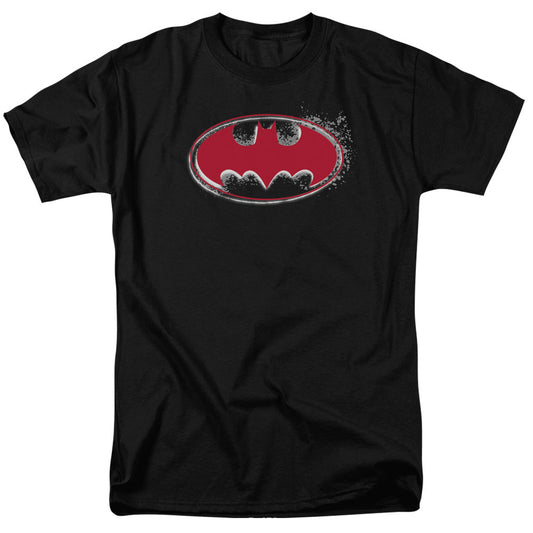 Batman Hardcore Noir Bat Logo Mens T Shirt Black Officially Licensed