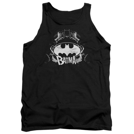 Batman Grim & Grity Mens Tank Top Shirt Black Officially Licensed