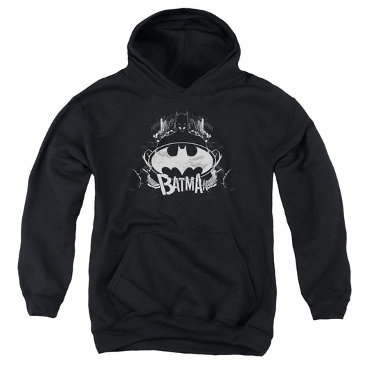 Batman Grim & Grity Kids Youth Hoodie Black Officially Licensed