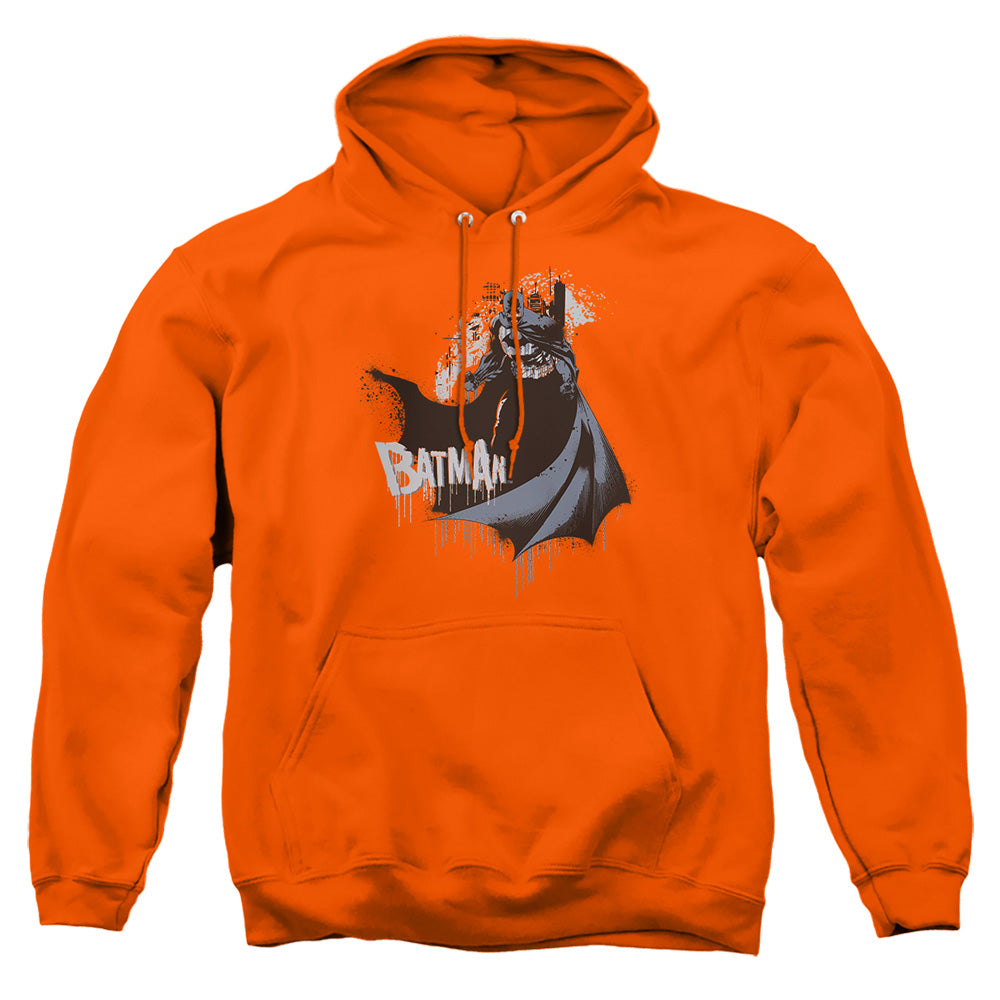 Batman The Drip Knight Mens Hoodie Orange Officially Licensed