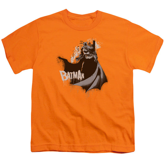 Batman The Drip Knight Kids Youth T Shirt Orange Officially Licensed