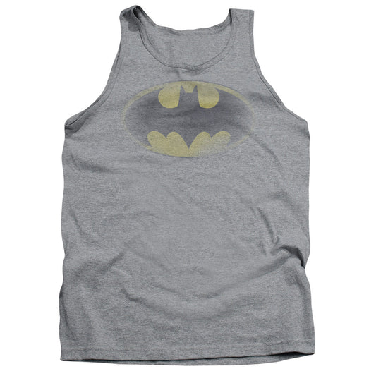 Batman Faded Logo Mens Tank Top Shirt Athletic Heather Officially Licensed