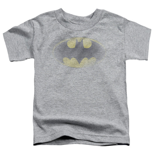 Batman Faded Logo Toddler Kids Youth T Shirt Athletic Heather Officially Licensed