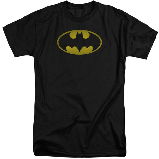 Batman Washed Bat Logo Mens Tall T Shirt Black Officially Licensed