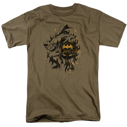 Batman Be Afraid Mens T Shirt Safari Green Officially Licensed