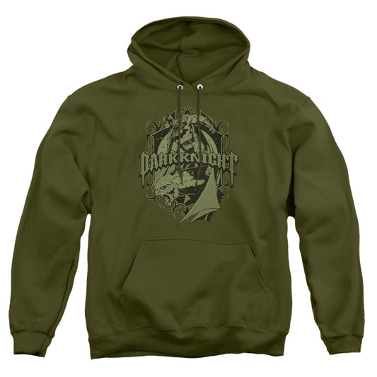 Batman Ready To Strike Mens Hoodie Military Green Officially Licensed