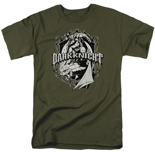 Batman Ready To Strike Mens T Shirt Military Green Officially Licensed