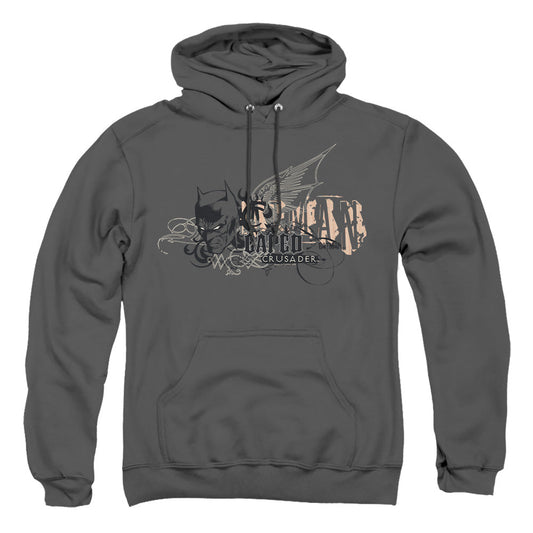 Batman Urban Crusader Mens Hoodie Charcoal Officially Licensed