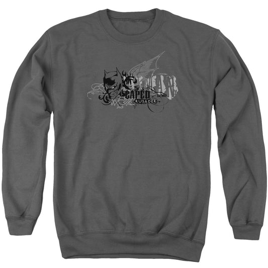 Batman Urban Crusader Mens Crewneck Sweatshirt Charcoal