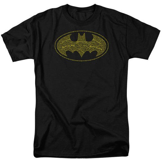 Batman Type Logo Mens T Shirt Black Officially Licensed