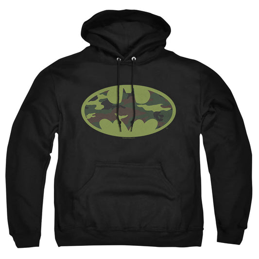 Batman Camo Logo Mens Hoodie Black Officially Licensed