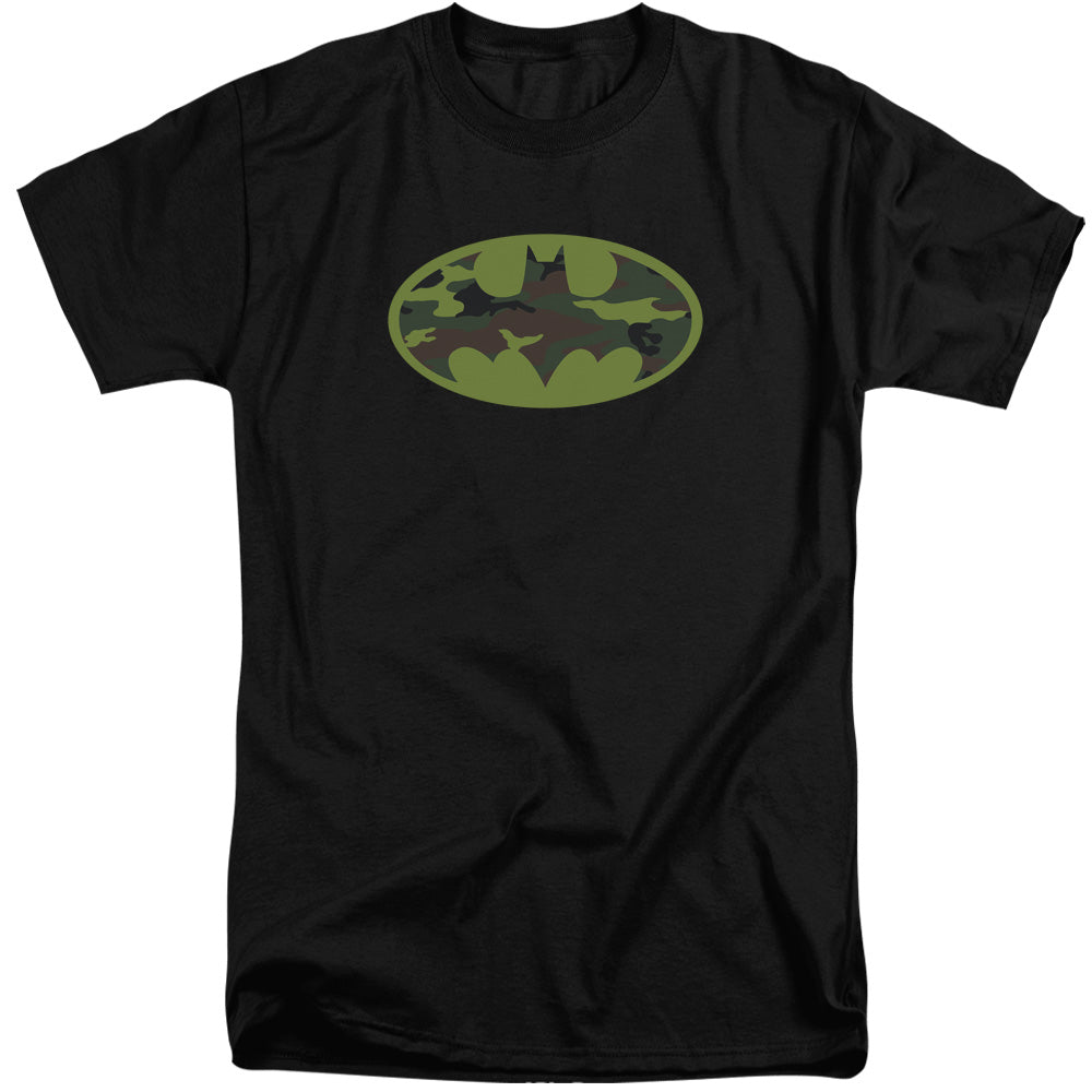 Batman Camo Logo Mens Tall T Shirt Black Officially Licensed