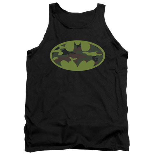 Batman Camo Logo Mens Tank Top Shirt Black Officially Licensed