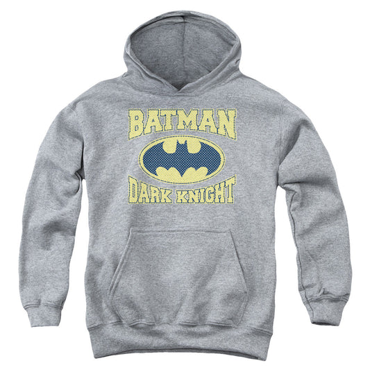 Batman Dark Knight Jersey Kids Youth Hoodie Heather Officially Licensed