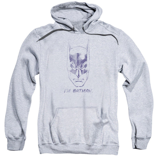 Batman Im Batman Mens Hoodie Athletic Heather Officially Licensed