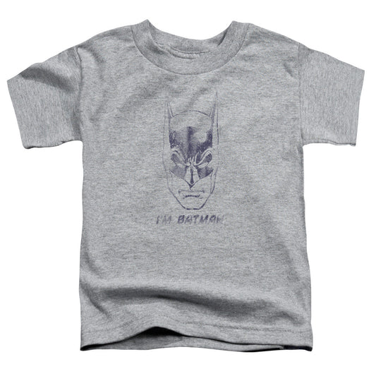 Batman Im Batman Toddler Kids Youth T Shirt Athletic Heather Officially Licensed