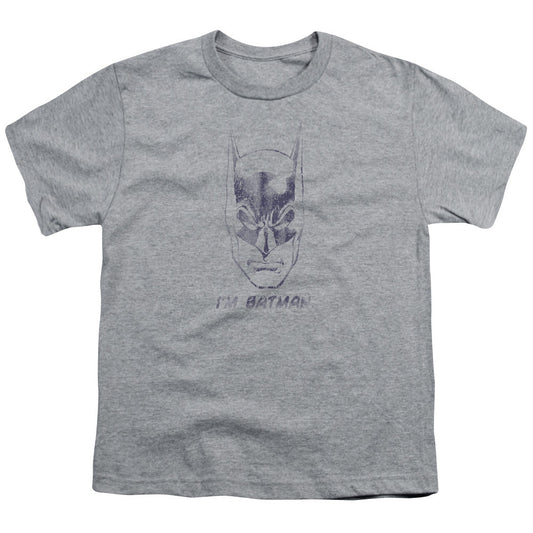 Batman Im Batman Kids Youth T Shirt Athletic Heather Officially Licensed