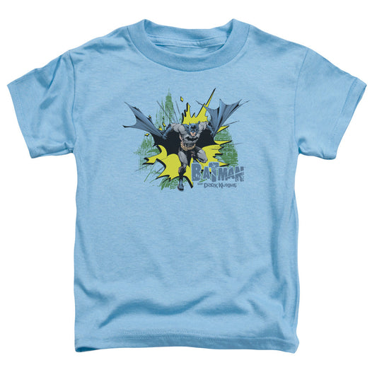 Batman City Splash Toddler Kids Youth T Shirt Carolina Blue Officially Licensed