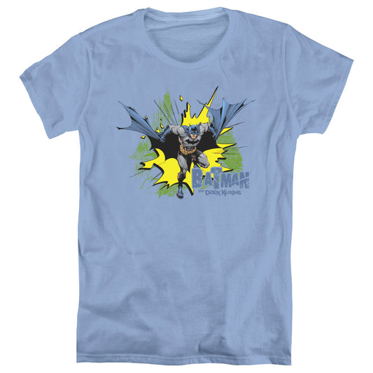 Batman City Splash Womens T Shirt Carolina Blue Officially Licensed