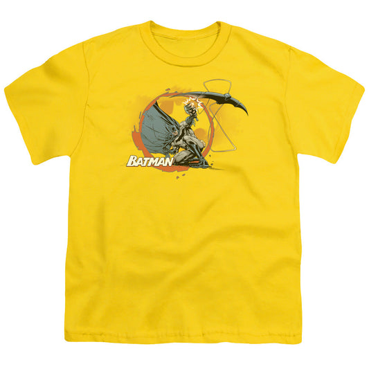 Batman Batarang Shot Kids Youth T Shirt Yellow Officially Licensed