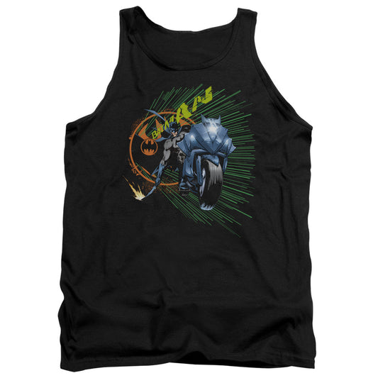 Batman Batcycle Mens Tank Top Shirt Black Officially Licensed