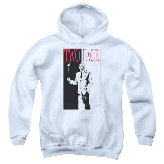 Batman Two Face Kids Youth Hoodie White Officially Licensed