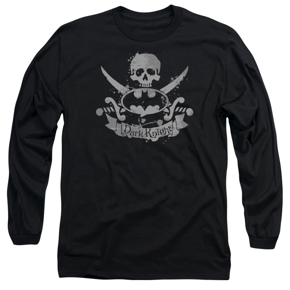 Batman Dark Pirate Mens Long Sleeve Shirt Black Officially Licensed
