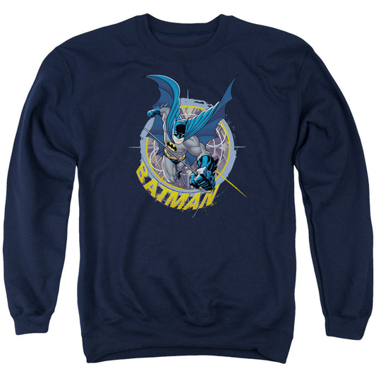 Batman In The Crosshairs Mens Crewneck Sweatshirt Navy