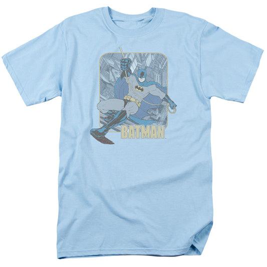 Batman Come Climb With Me Mens T Shirt Light Blue Officially Licensed