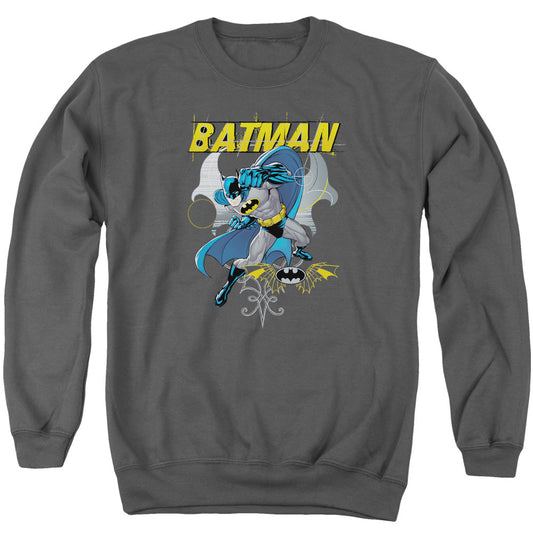 Batman Urban Gothic Mens Crewneck Sweatshirt Charcoal