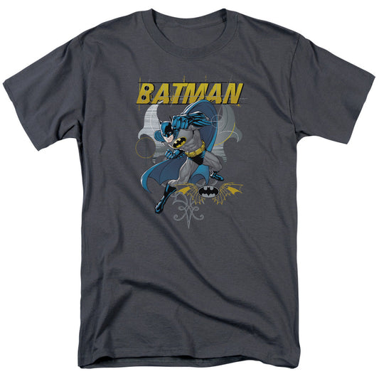 Batman Urban Gothic Mens T Shirt Charcoal Officially Licensed