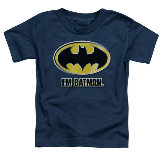 Batman Im Batman Toddler Kids Youth T Shirt Navy Blue Officially Licensed